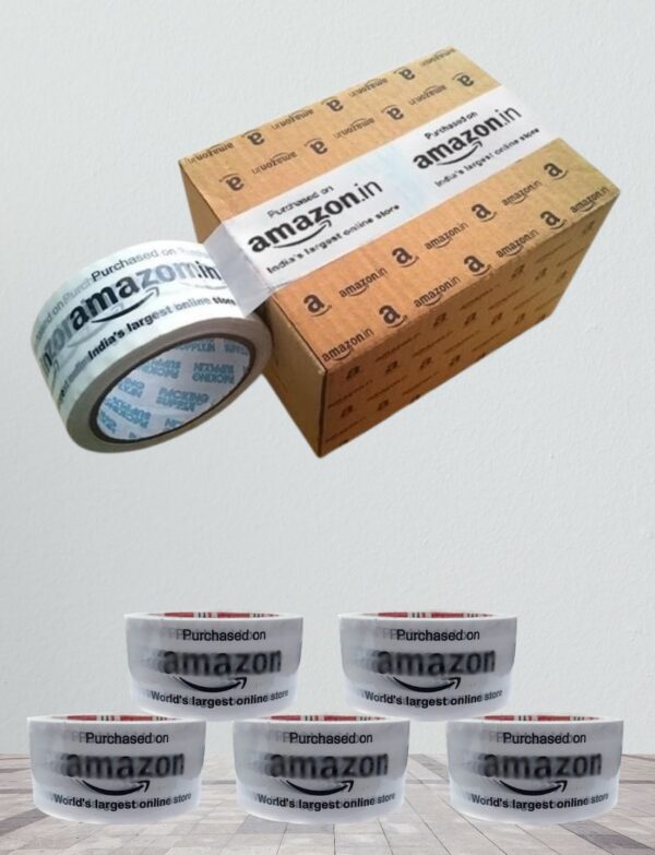 ANK Orbit Amazon Branded Packing Printed Tape Set of 5
